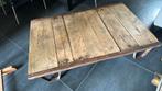 Vintage salontafel/ palletwagen, Ophalen, Gebruikt, 100 tot 150 cm, 50 tot 100 cm