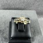 Gouden Ring | 18k* | 3,7g | witgoud+briljant |16,5| 309609, Sieraden, Tassen en Uiterlijk, Gebruikt, Ophalen of Verzenden, 17 tot 18
