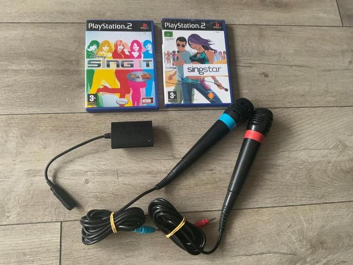 Playstation 2 Singstar & Disney Sing it voor de PS2, Spelcomputers en Games, Games | Sony PlayStation 2, Zo goed als nieuw, Muziek