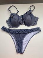 Hunkemöller gestreepte bikini met ruffles, Kleding | Dames, Badmode en Zwemkleding, Ophalen of Verzenden, Zo goed als nieuw, Blauw