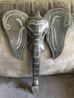 Houten Olifant Masker Handgesneden Indonesie., Ophalen of Verzenden