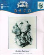 Cado koopje dmc borduurpakket, golden retriever bk 135, Hobby en Vrije tijd, Borduren en Borduurmachines, Ophalen of Verzenden