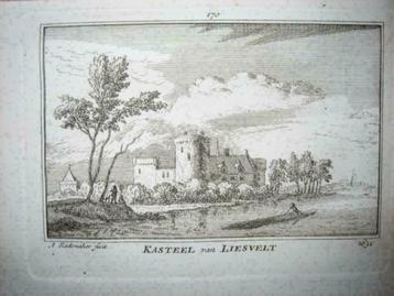 170  / Liesveld  het Kasteel Kopergravure 18e Eeuw beschikbaar voor biedingen