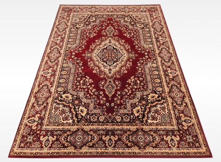 Vintage Persian wool carpet medallion classic red 170x234cm, Huis en Inrichting, Stoffering | Tapijten en Kleden, Gebruikt, 150 tot 200 cm