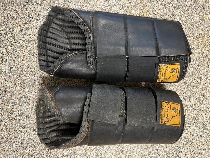 Lederen peesbeschermers achter, Dieren en Toebehoren, Paarden en Pony's | Beschermers, Zo goed als nieuw, Rijden, Ophalen of Verzenden