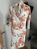 S / M Jurk viscose zomerse print, Wit, Ophalen of Verzenden, Zo goed als nieuw, Maat 36 (S)
