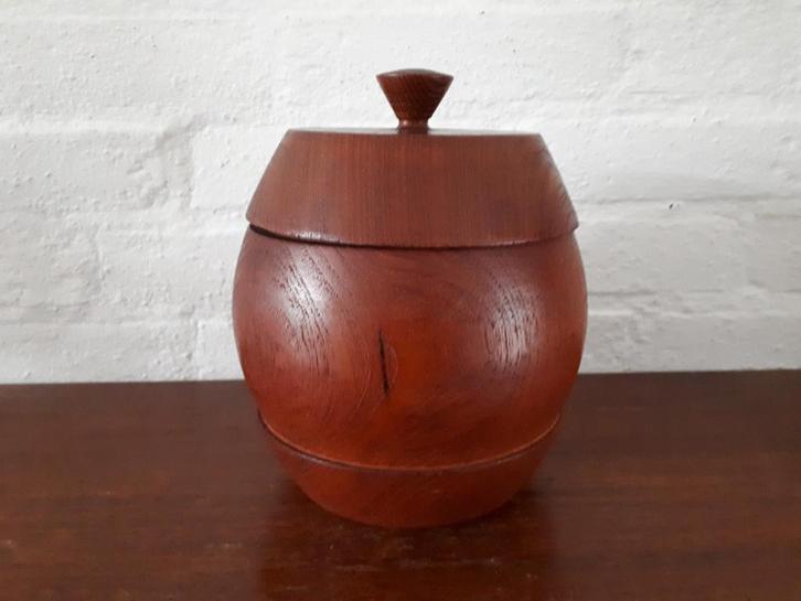 Vintage retro pot teak Deense stijl Design Mid Century j 60., Verzamelen, Retro, Huis en Inrichting, Ophalen of Verzenden
