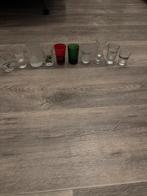 Set 10 verschillende drankmerk shotglaasjes, Verzamelen, Glas en Borrelglaasjes, Ophalen of Verzenden, Zo goed als nieuw, Borrel- of Shotglas