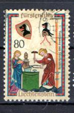 ‹(•¿•)› liechtenstein # m 529 minnesanger [ uit blok ], Verzenden, Overige landen, Gestempeld