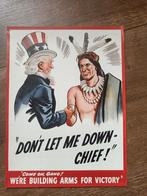 Uncle Sam Tweede Wereldoorlog poster rekrutering, Ophalen of Verzenden, A1 t/m A3, Reclame, Rechthoekig Staand