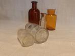 Vintage. 5 apotheker voorraad Flesjes, Ophalen of Verzenden, Decoratie