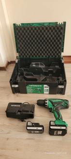 Hitachi 14.4 + Mbox koffer, Doe-het-zelf en Verbouw, Gereedschap | Boormachines, Ophalen of Verzenden, Gebruikt, Boor- en Schroefmachine