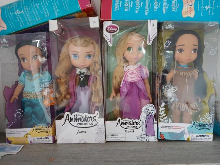 disney animators poppen 4 verschillende nieuw in de doos, Kinderen en Baby's, Speelgoed | Poppen, Nieuw, Overige typen, Verzenden