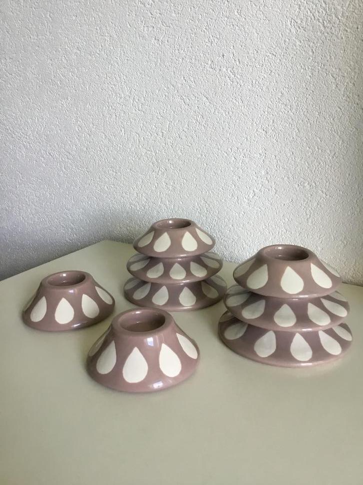 4 kandelaars Serholt Collection Sweden, Huis en Inrichting, Woonaccessoires | Kandelaars en Kaarsen, Gebruikt, Kandelaar, Minder dan 25 cm