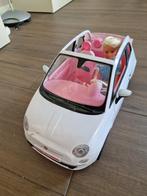 Barbie auto Fiat 500, Kinderen en Baby's, Speelgoed | Poppen, Ophalen of Verzenden, Zo goed als nieuw, Barbie