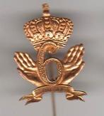 ''gouden 6'' - kroon -handen solide oud speld, Verzamelen, Speldjes, Pins en Buttons, Verzenden, Zo goed als nieuw, Overige onderwerpen