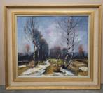 Vic KERKHOFS, winterlandshap met witte berken, Antiek en Kunst, Ophalen of Verzenden