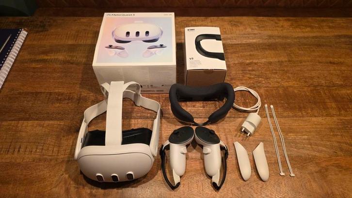 Meta Quest 3 512GB + extra's, Spelcomputers en Games, Virtual Reality, Zo goed als nieuw, Overige platformen, VR-bril, Ophalen of Verzenden