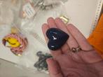 2x hart in Zak met zilver oogje om te bevestigen, Ophalen of Verzenden, Zo goed als nieuw, Rits of Sluiting
