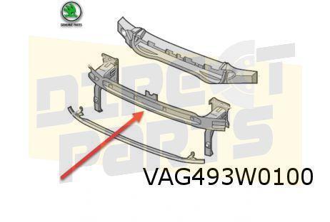 Skoda Fabia (8/21-) Voorbumperversterking (traverse) Origine, Auto-onderdelen, Carrosserie en Plaatwerk, Bumper, Skoda, Voor, Nieuw