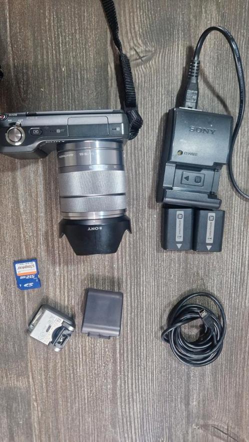 Sony Alpha NEX‑3 + 18‑55 mm OSS Lens – Complete Kit, Audio, Tv en Foto, Fotocamera's Digitaal, Zo goed als nieuw, Sony, Ophalen of Verzenden