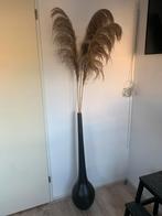 Hoge bruine vaas voor siertakken, Ophalen, Overige kleuren, 75 cm of meer, Glas