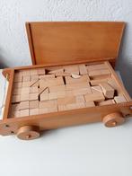 Antieke houten blokkenkar, Ophalen