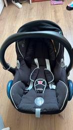 Maxicosi CabrioFix, zwart met grijze en blauwe accenten, Ophalen, Autogordel, Zo goed als nieuw, 0 t/m 13 kg
