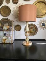 Mooie vintage tafellamp/bureaulamp/marmeren lampenvoet, Ophalen of Verzenden, Gebruikt