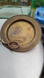 Vintage messing plaat, Antiek en Kunst, Antiek | Koper en Brons, Ophalen of Verzenden