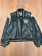 Vintage Mirage Unisex Leren Teddy Bomberjack Groen/Beige XXL, Ophalen of Verzenden, Gedragen, Maat 56/58 (XL), Groen