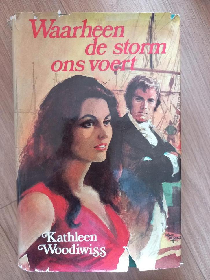 Kathleen Woodiwiss - Waarheen de storm ons voert, Boeken, Historische romans, Gelezen, Ophalen of Verzenden
