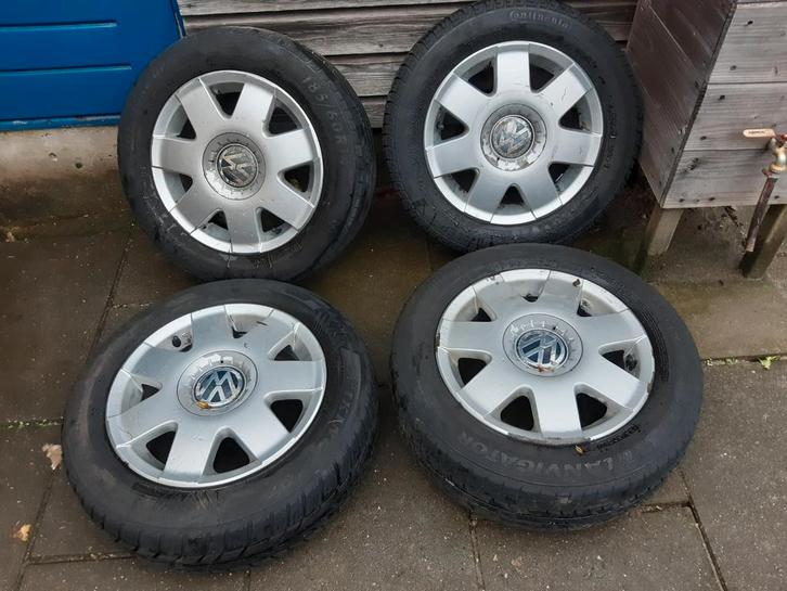 Vw polo 9n lichtmetalen velgen (5x100), Auto-onderdelen, Banden en Velgen, Banden en Velgen, Zomerbanden, 14 inch, 185 mm, Personenwagen