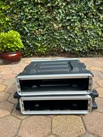 2 mooie flightcases 2U - 2 eenheden hoog. In 1 koop., Flightcase, Gebruikt, Ophalen