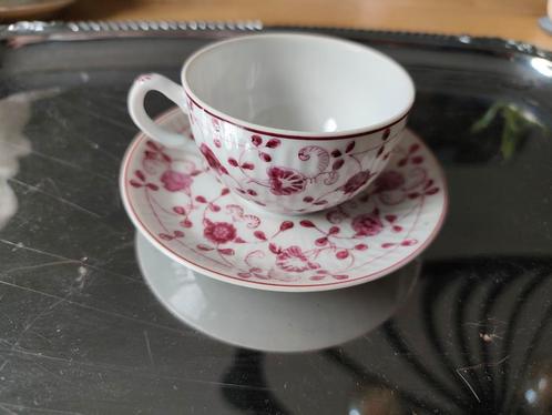 Porseleinen kop en schotel,, Antiek en Kunst, Antiek | Servies los, Ophalen