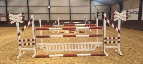 Hindernis dubbelsprong spoorbomen, Dieren en Toebehoren, Paarden en Pony's | Overige Paardenspullen, Gebruikt, Springen, Ophalen of Verzenden