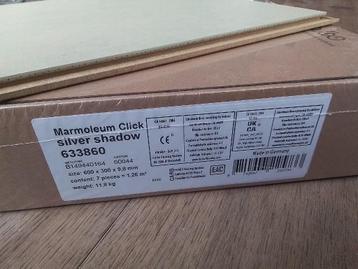 Marmoleum click grijs