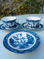 Blue Willow Kopjes en Schotels - Handgeschilderd, Ophalen