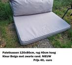 Palletkussen 120x80cm, beige kleur, nieuw, Ophalen of Verzenden, Nieuw