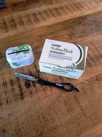 Feather Styling Mes Set met Mesjes en Afvalbakje, Ophalen of Verzenden, Nieuw, Gehele gezicht, Verzorging