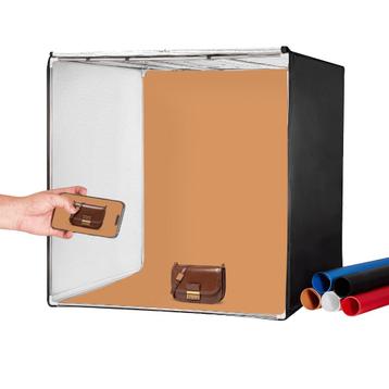 Nieuwe Vevor Foto studio tent 100x100x100 cm incl. lampen beschikbaar voor biedingen