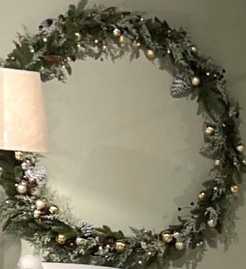 Riviera maison grote kerst krans 150 cm Ø christmas wreath beschikbaar voor biedingen