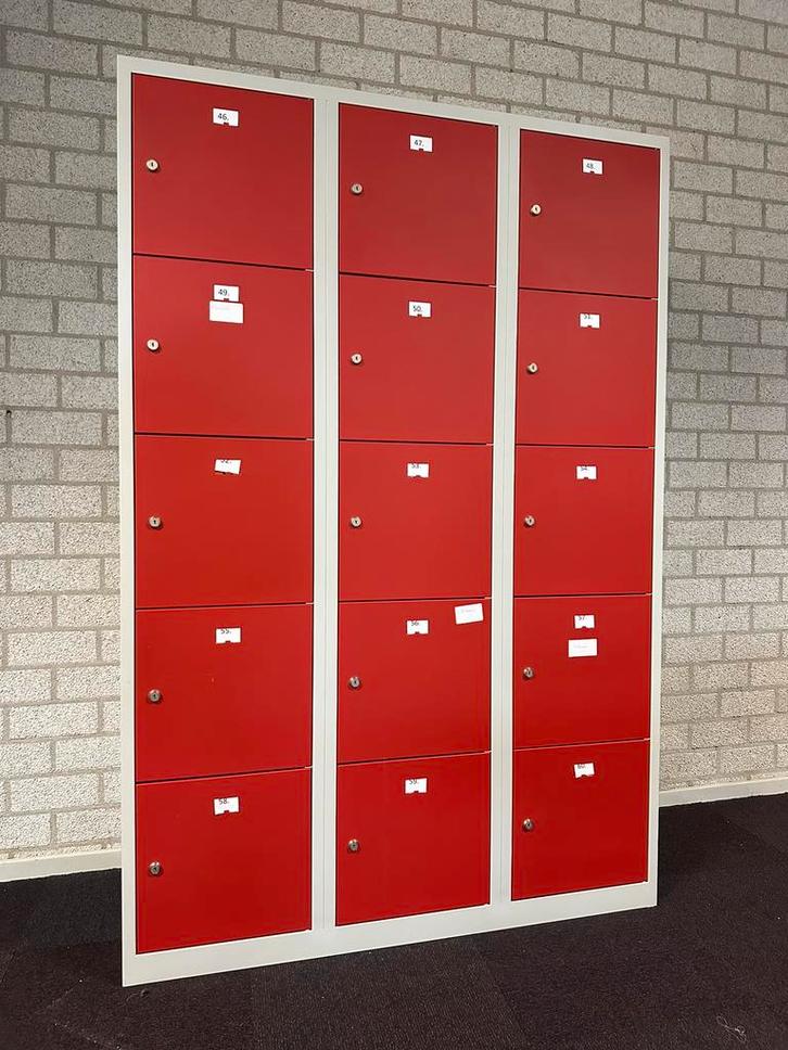 15 vaks lockerkast Z.G.A.N., Huis en Inrichting, Kasten | Lockerkasten, Zo goed als nieuw, Ophalen