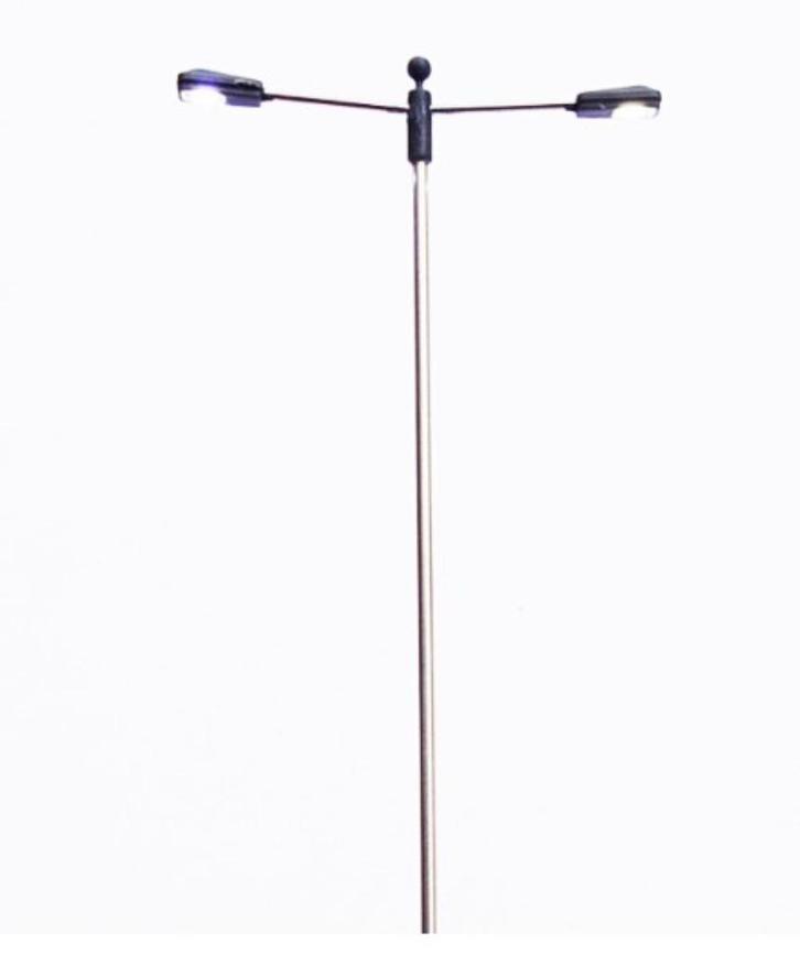 H0 LED metaal Dubbele lampen Spoorweg Verkeers verlichting, Hobby en Vrije tijd, Modeltreinen | H0, Nieuw, Brug, Tunnel of Gebouw