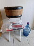 Kaasvat + wijnfles + kurkenschieter, Antiek en Kunst, Curiosa en Brocante, Ophalen