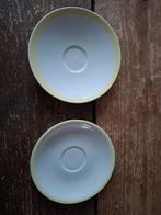 2 Royal Sphinx Pastel Schotels met gele rand - vintage, Antiek en Kunst, Antiek | Servies los, Ophalen of Verzenden