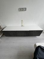 IKEA tv meubel kast met 3 lades beton look, Gebruikt, Ophalen of Verzenden