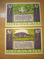 Duits Notgeld Königswinter Noodgeld, Postzegels en Munten, Bankbiljetten | Europa | Niet-Eurobiljetten, Ophalen of Verzenden, Duitsland