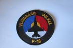 Embleem F-16 Vliegbasis Volkel, Verzamelen, Verzenden, Luchtmacht, Nederland, Embleem of Badge