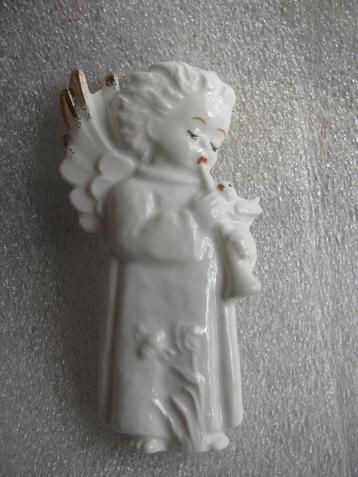 Vintage Hummel / Goebel Kerst Engel met Hoorn & Vogel 8.5 cm beschikbaar voor biedingen
